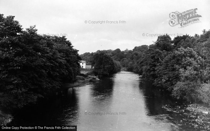 Photo of Chain Bridge, The River c.1950