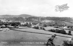 View From Graig Yr Harris c.1955, Chain Bridge