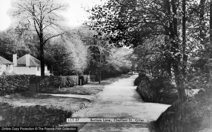 Photo of Chalfont St Giles, Burtons Lane c.1960