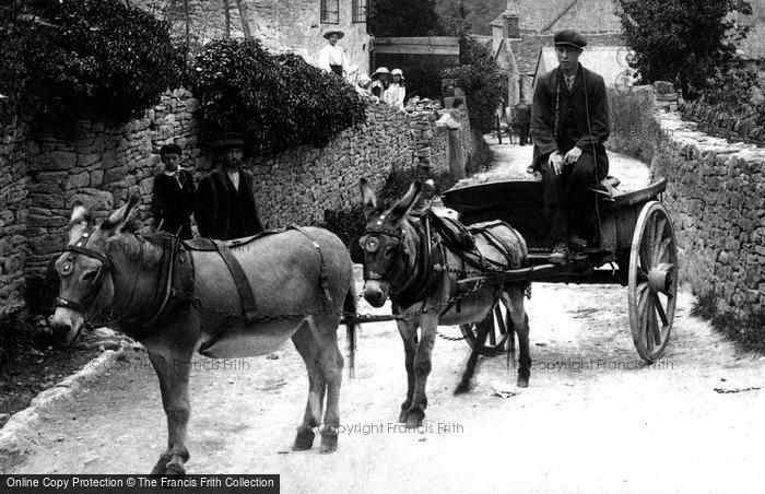 Photo of Chalford, Donkey Cart 1910