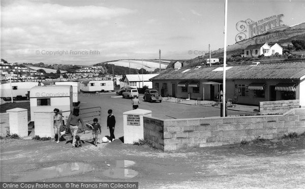 Photo of Challaborough, South Hams Caravan Park Entrance c.1960