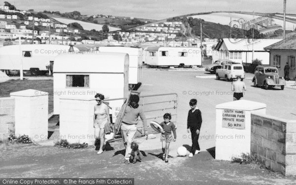 Photo of Challaborough, South Hams Caravan Park, Off To The Beach c.1960