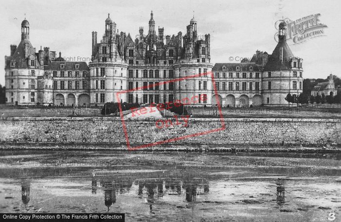 Photo of Chambord, Chateau De Chambord From The River c.1935