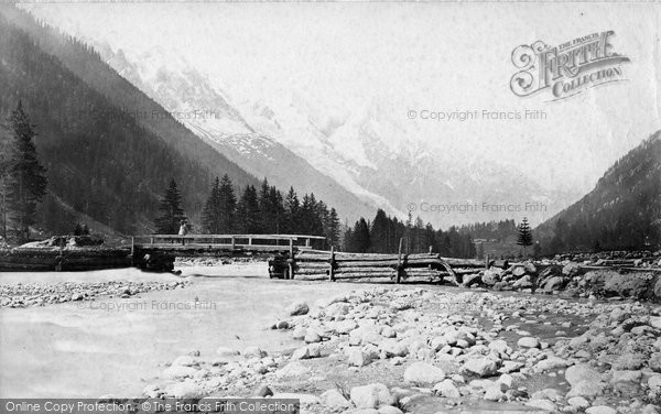 Photo of Chamonix, Mont Blanc From Argentiere c.1874