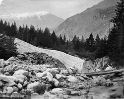 View From Cascade Du Dard c.1874, Chamonix