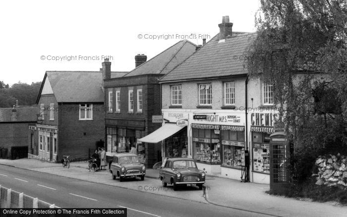 Photo of Chandler's Ford, Shops In Bournemouth Road c.1960