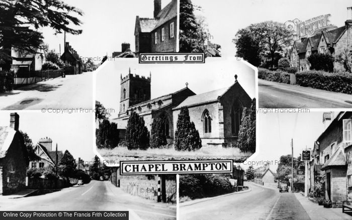 Photo of Chapel Brampton, Composite c.1950