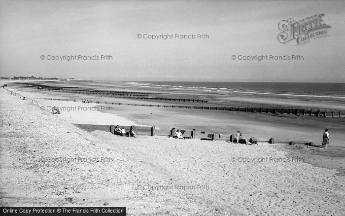 Photo of Chapel St Leonards, The Beach c.1960