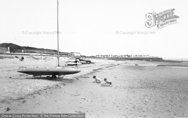 Photo of Chapel St Leonards, The Beach c.1960