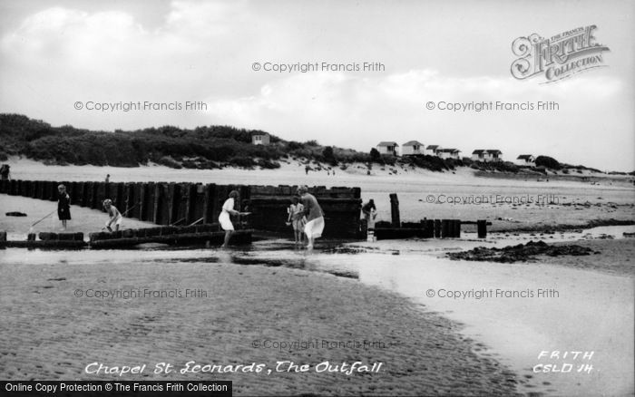 Photo of Chapel St Leonards, The Outfall c.1955
