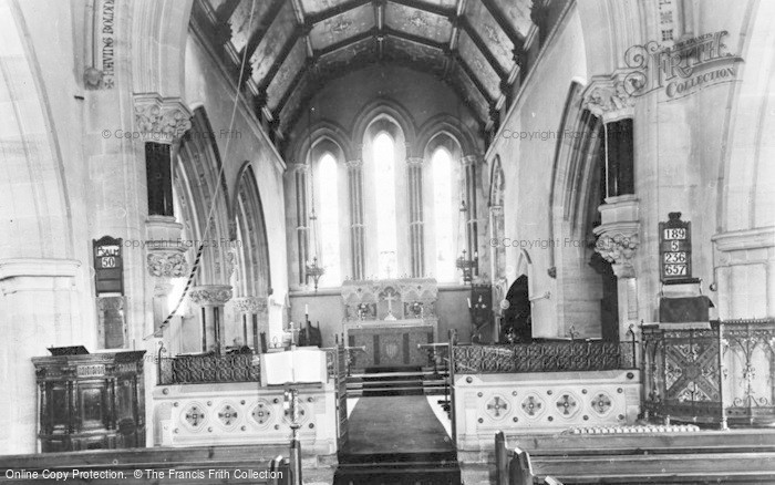 Photo of Chardstock, St Andrew's Church, Interior c.1960