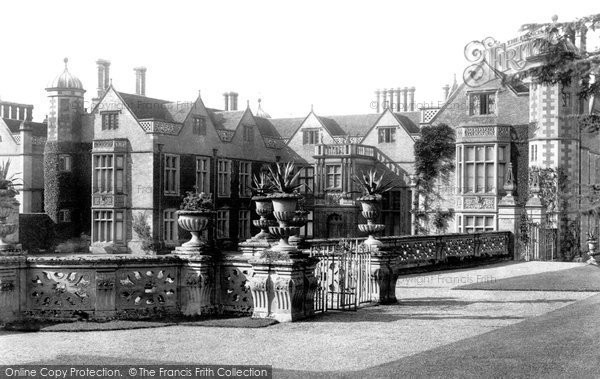 Charlecote, Charlecote Park, From Upper Gardens c.1884