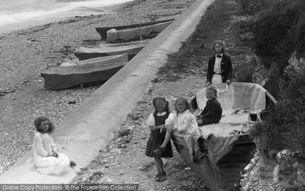 Photo of Charlestown, Children On The Beach 1912