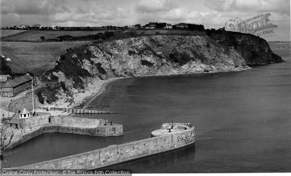 Photo of Charlestown, The Harbour And Beach c.1955