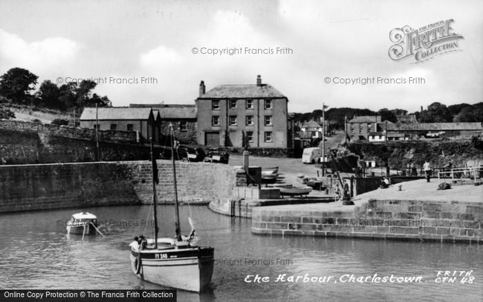 Photo of Charlestown, The Harbour c.1955