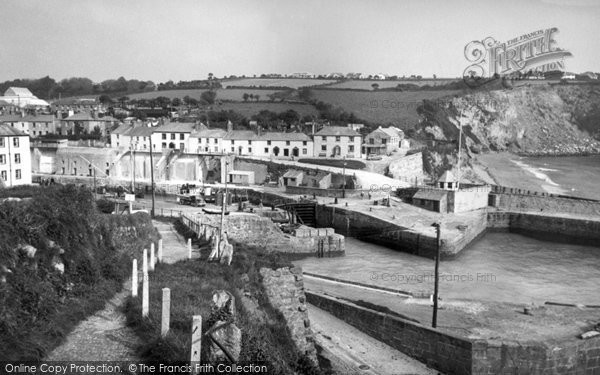 Photo of Charlestown, The Harbour c.1955
