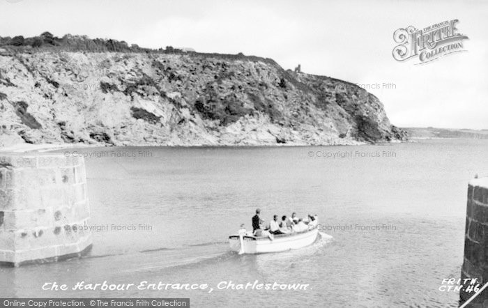 Photo of Charlestown, The Harbour Entrance c.1955