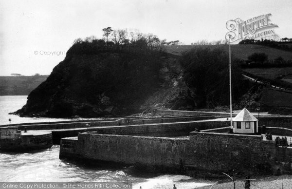 Photo of Charlestown, The Headland And Harbour Master's Office c.1955