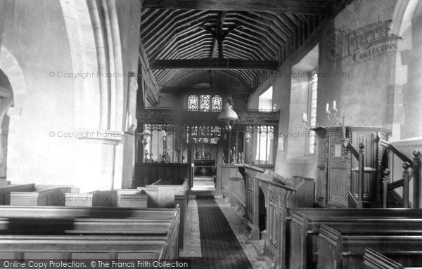 Photo of Charlwood, Church Interior 1906