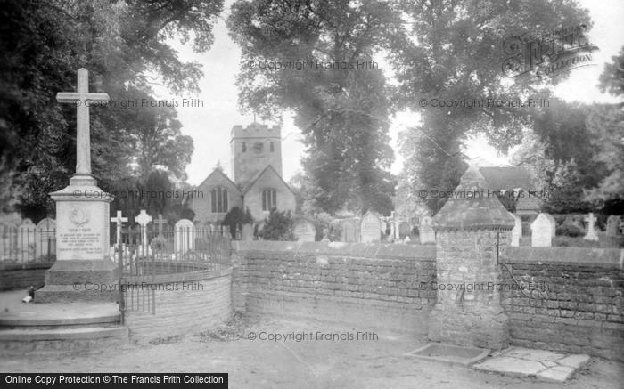 Photo of Charlwood, St Nicholas' Church And War Memorial 1924