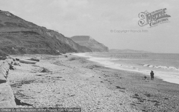 Photo of Charmouth, Beach East c.1955