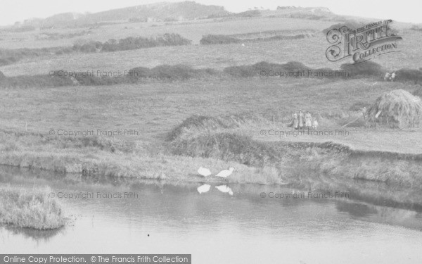 Photo of Charmouth, Evans Cliff c.1955