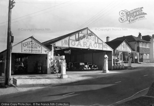 Photo of Charmouth, Gear's Garage c.1935