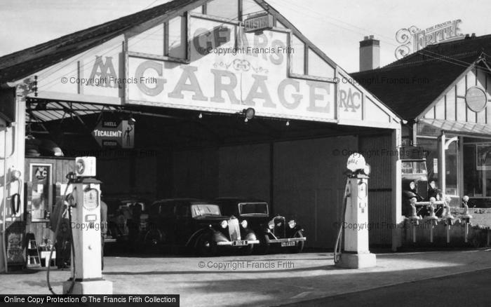 Photo of Charmouth, Gear's Garage c.1935