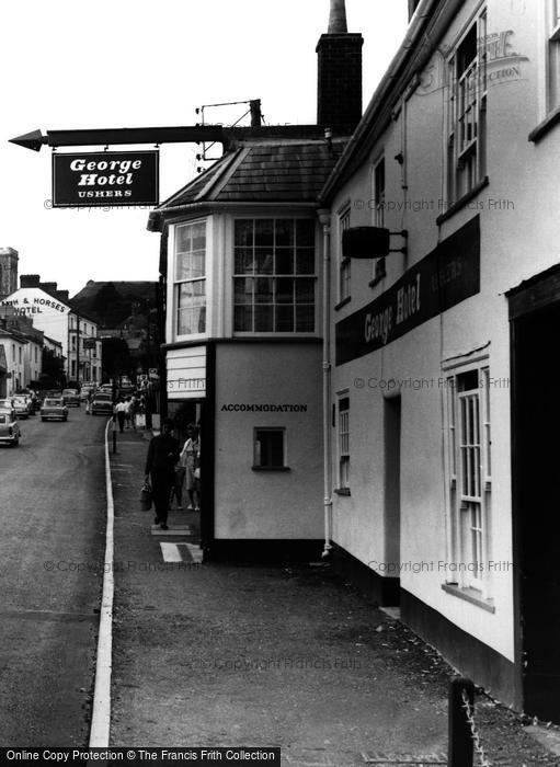 Photo of Charmouth, George Hotel c.1965