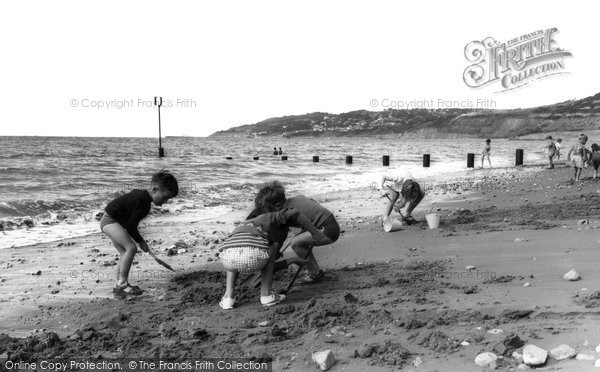 Photo of Charmouth, On The Beach c.1965