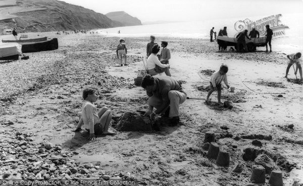 Photo of Charmouth, On The Beach c.1965