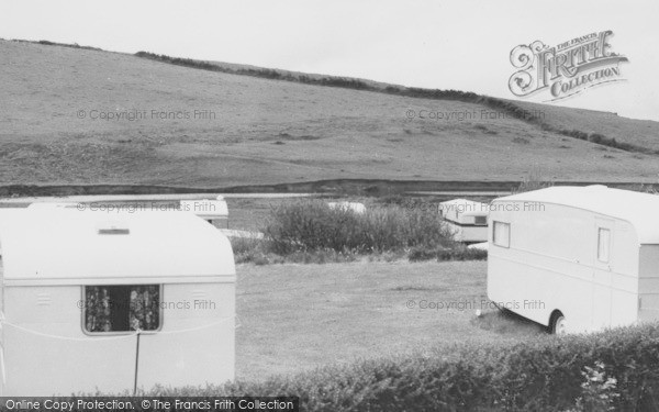 Photo of Charmouth, Rivermead Caravans c.1960