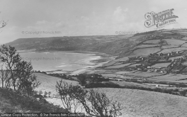 Photo of Charmouth, The Bay From Slopes c.1939