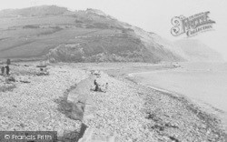 The Beach And Golden Cap c.1955, Charmouth