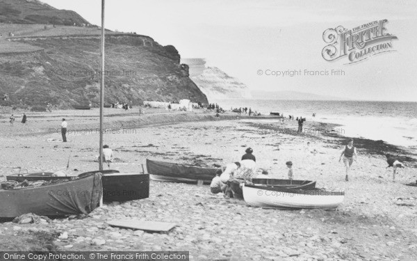 Photo of Charmouth, The Beach c.1960