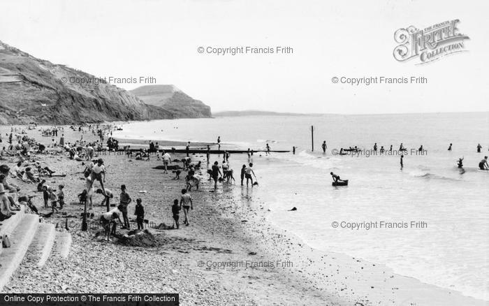 Photo of Charmouth, The Beach c.1960