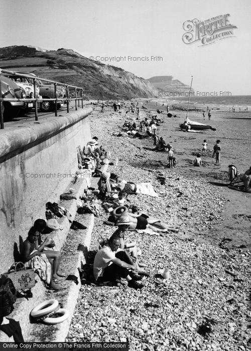 Photo of Charmouth, The Beach c.1965