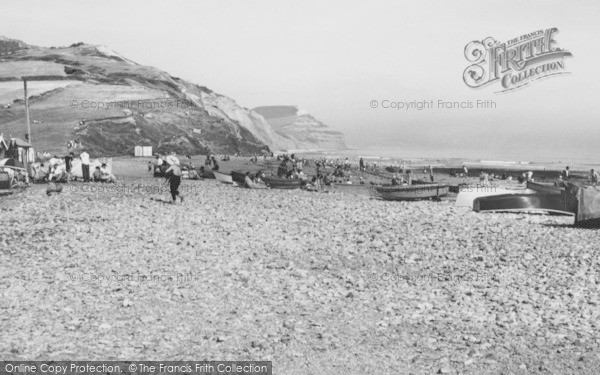 Photo of Charmouth, The Beach c.1965