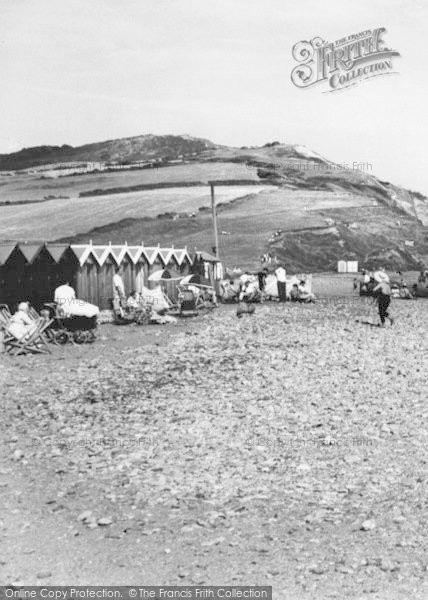 Photo of Charmouth, The Beach c.1965