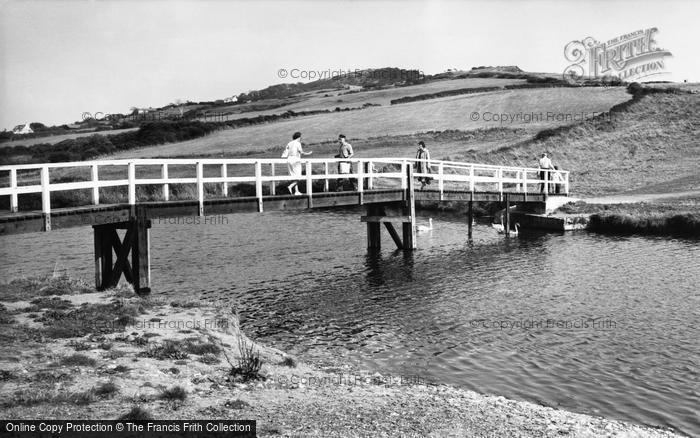 Photo of Charmouth, The Footbridge c.1965
