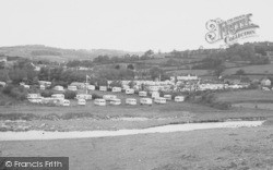 View Of Seadown Caravans c.1960, Charmouth
