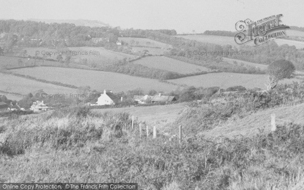 Photo of Charmouth, View Towards Castleton c.1955