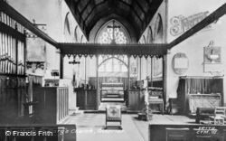 St Mary's Church Interior c.1955, Chartham