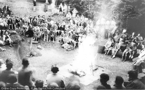 Photo of Chatham, Buckmore Park, Camp Fire c.1965