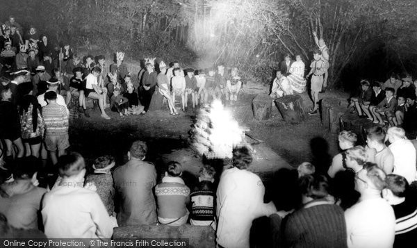 Photo of Chatham, Buckmore Park, Camp Fire c.1965