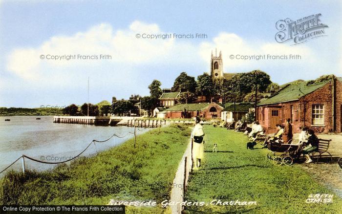 Photo of Chatham, Gun Wharf Gardens c.1955