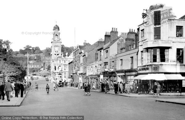 Photo of Chatham, Military Road And Town Hall c.1955
