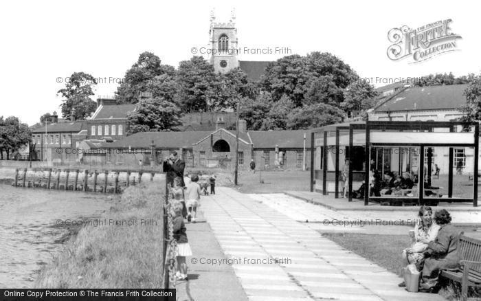 Photo of Chatham, Riverside And Church c.1965