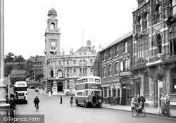Town Hall And Military Road c.1955, Chatham