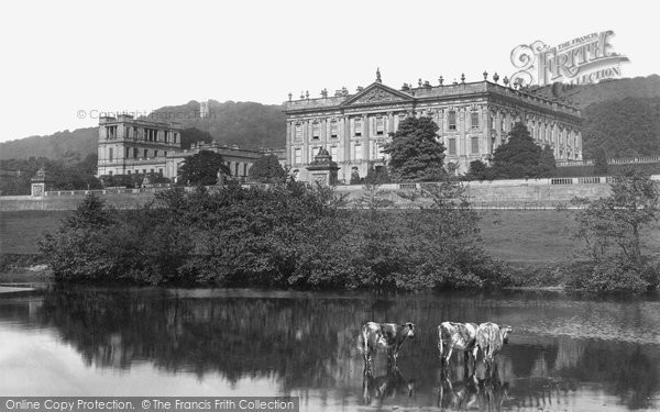 Photo of Chatsworth House, 1886